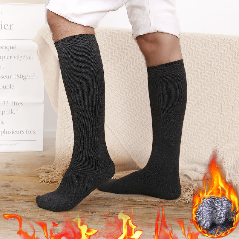 Long Socks Thick Towel Socks Male Calves In Autumn And Winter, Ms. Gaotong Warm Winter Socks Terry Socks